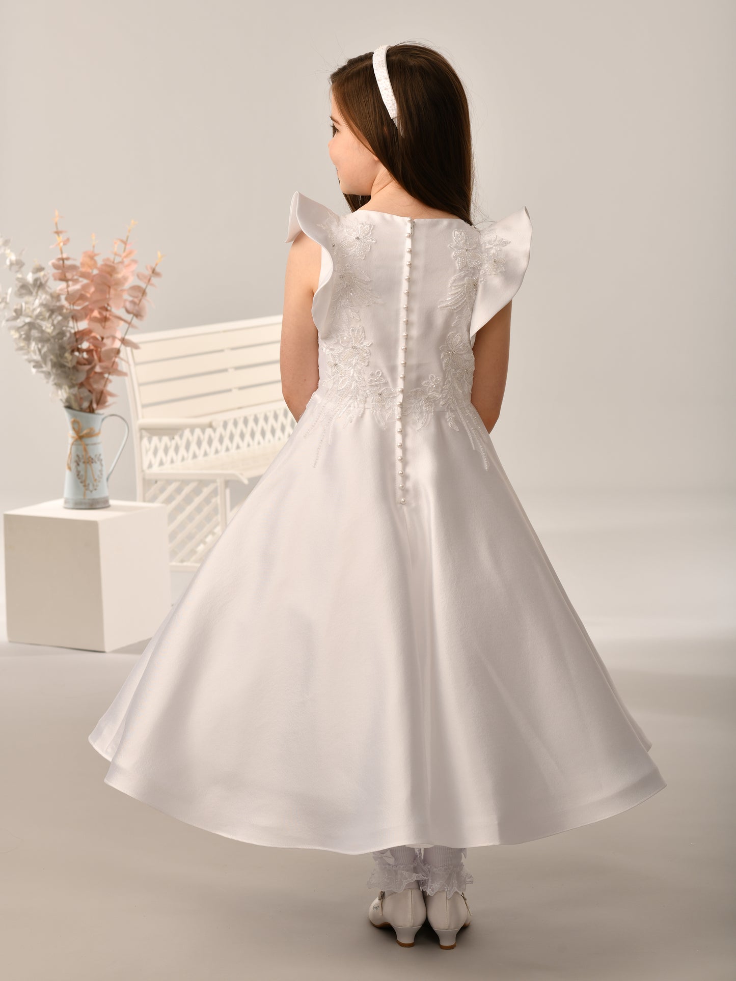 Sweetie Pie White Communion Dress SR719
