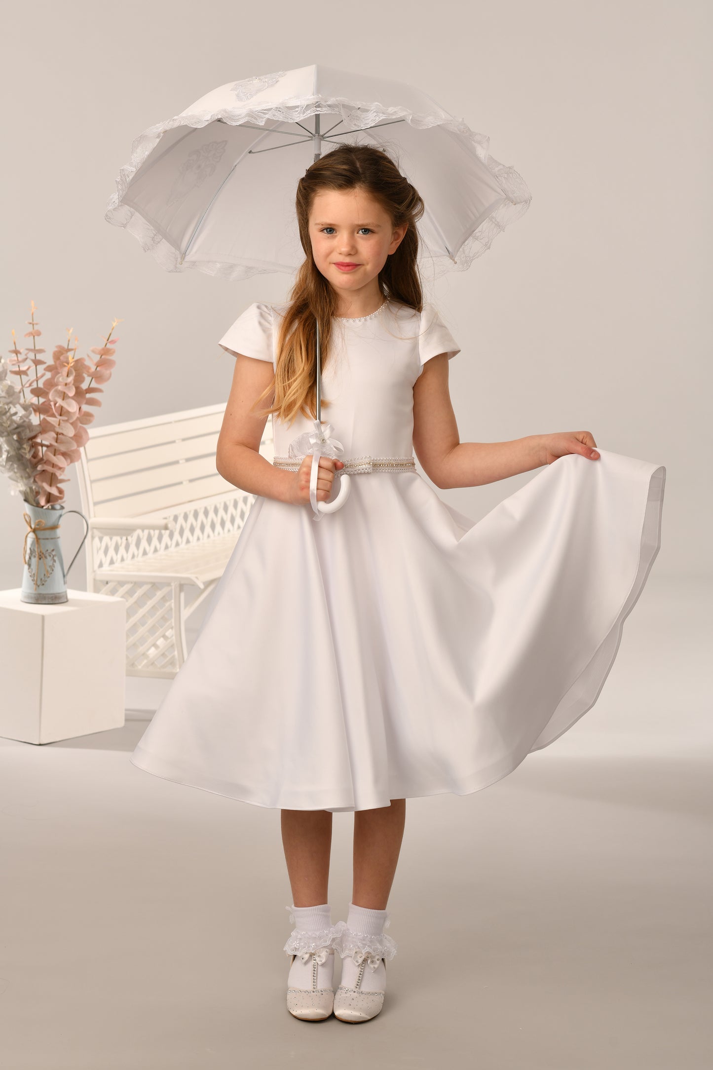 Sweetie Pie White Communion Dress Long Length SR723
