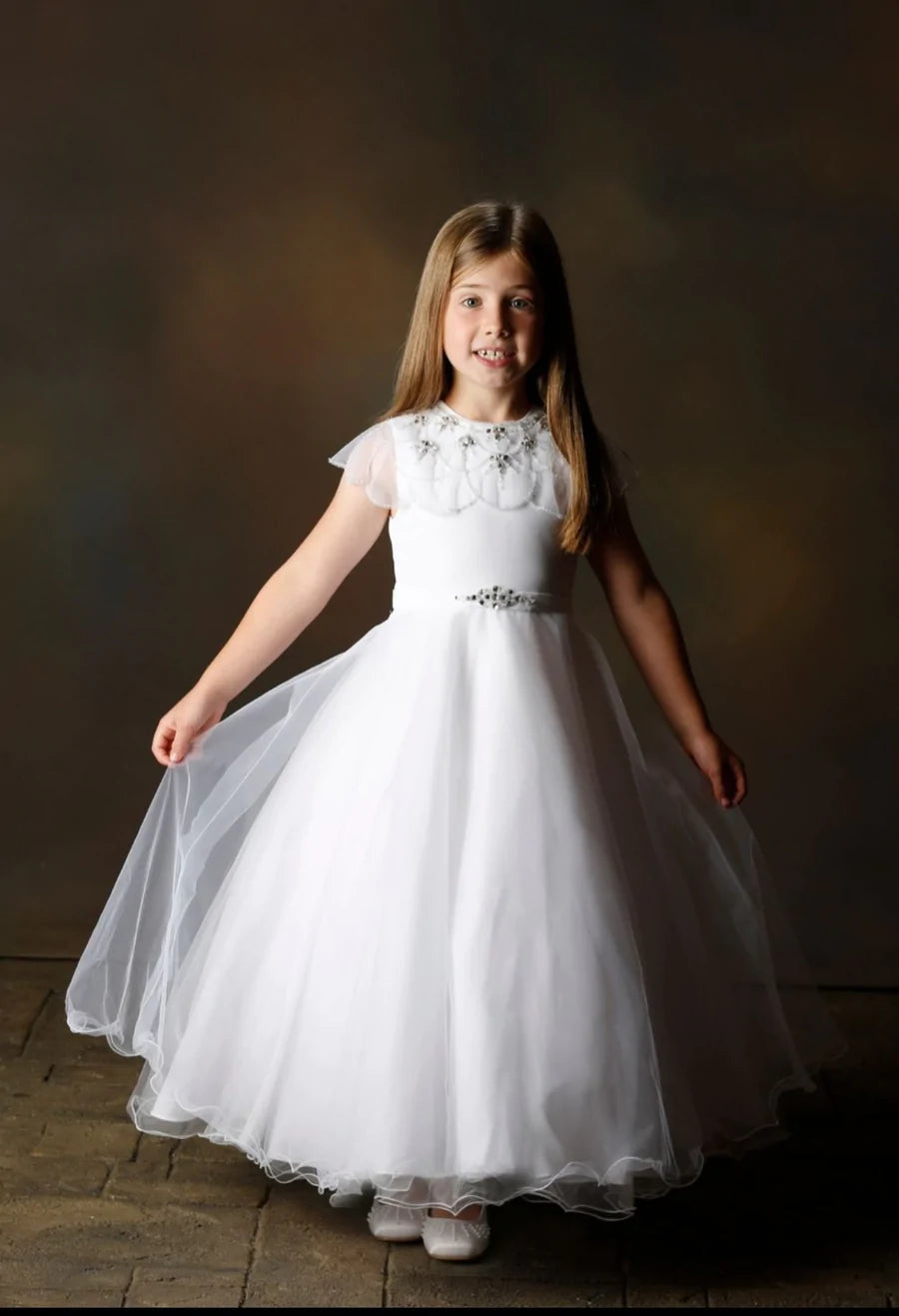 Little People Communion White Dress Tatum Kouture Kids Ni